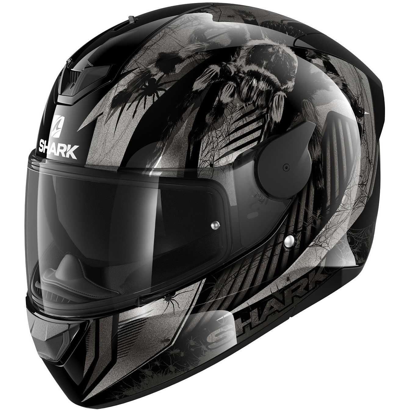 Shark D-SKWAL 2 ATRAXX Integral Motorcycle Helmet Black Anthracite