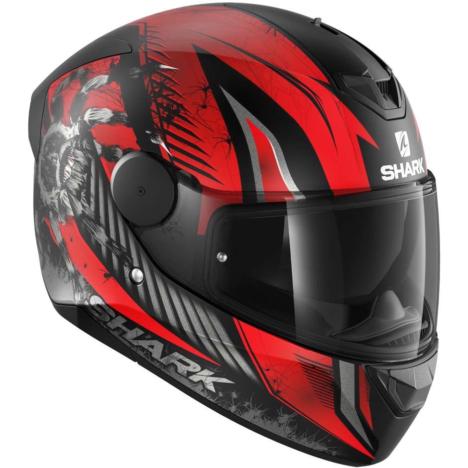 Shark D-SKWAL 2 ATRAXX Integral Motorcycle Helmet Black Red Anthracite
