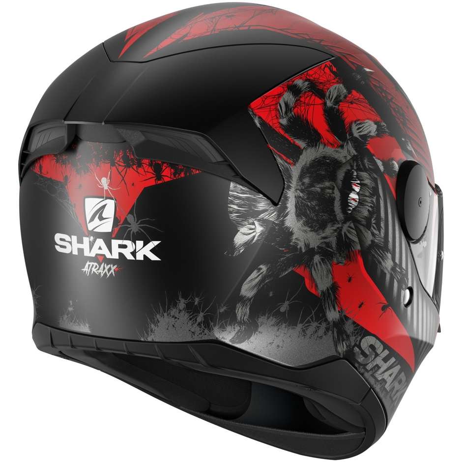 Shark D-SKWAL 2 ATRAXX Integral Motorcycle Helmet Black Red Anthracite