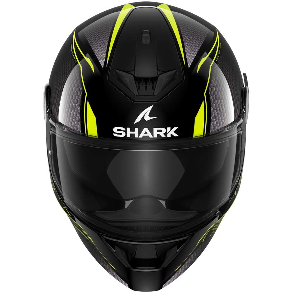 Shark D-SKWAL 2 CADIUM Integral Motorcycle Helmet Black Yellow Black