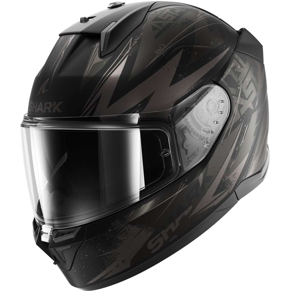 Shark D-SKWAL 3 BLAST-R MAT Integral Motorcycle Helmet Anthracite Black Anthracite
