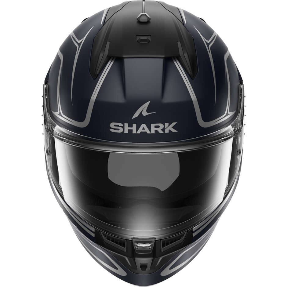 Shark D-SKWAL 3 DRONE Mat Full Face Motorcycle Helmet Blue Silver Blue