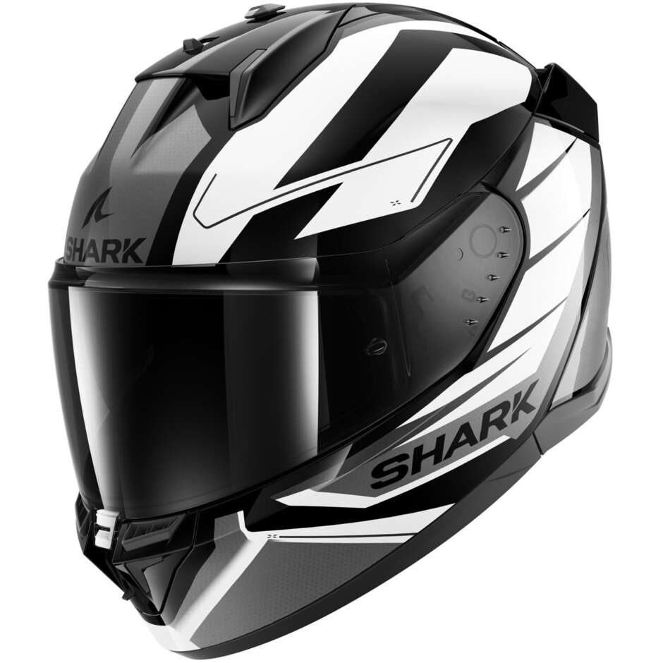 Shark D-SKWAL 3 SIZLER Full Face Motorcycle Helmet Black White Anthracite