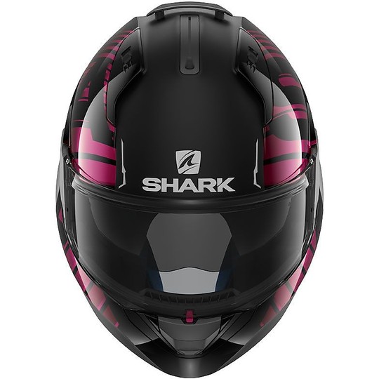 Shark EVO-ONE 2 Modular Motorcycle Helmet LITHION DUAL Black Chrome-plated Purple