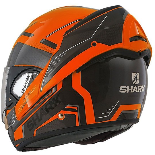 Shark EVOLINE 3 HATAUM HV Orange Openable Modular Motorcycle Helmet