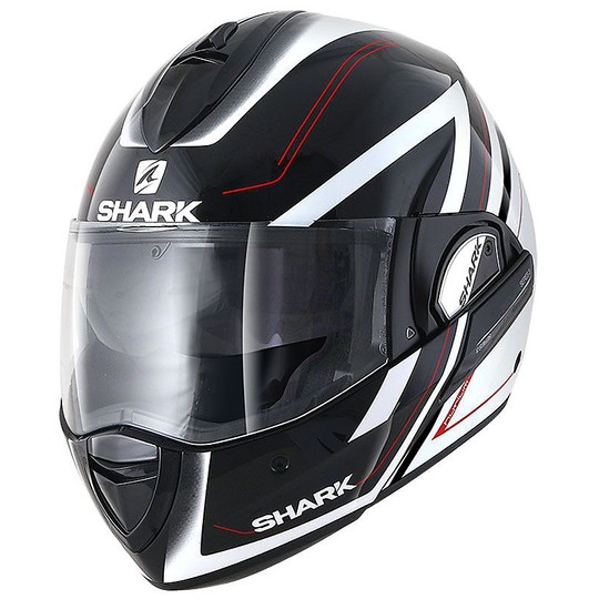 Shark EVOLINE 3 HYRIUM Modular Motorcycle Helmet Black White Red