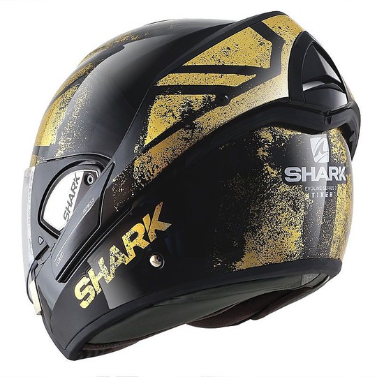 Shark EVOLINE 3 TIXIER Modular Motorcycle Helmet Black Gold
