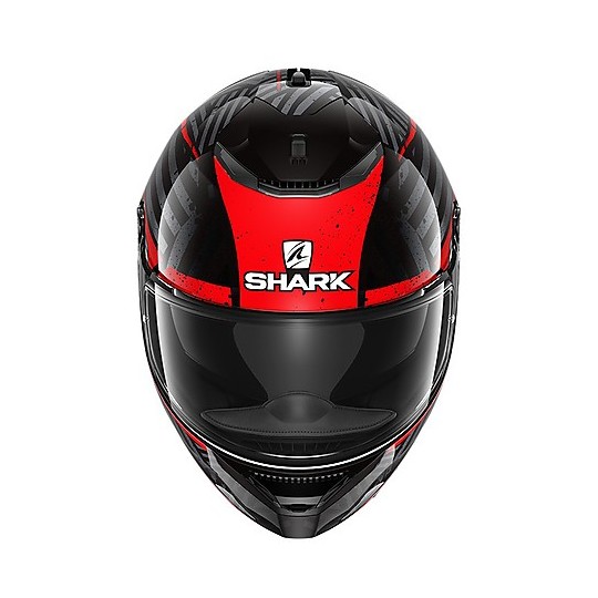 Shark Full Face Motorcycle Helmet SPARTAN 1.2 Kobrak Black Red