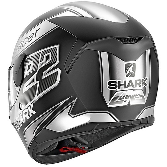 Shark Helmet Moto Integral D-Skwal SAM LOWES Schwarz Anthrazit Weiss