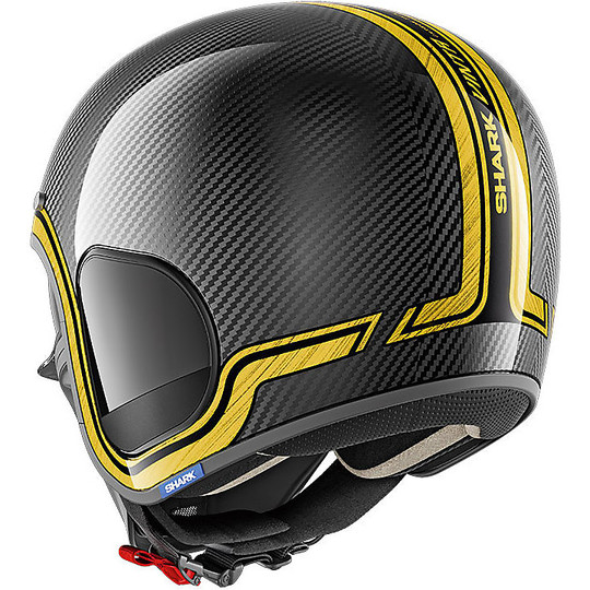 Shark Jet Helmet S-DRAK VINTA Carbon Chrom Gold