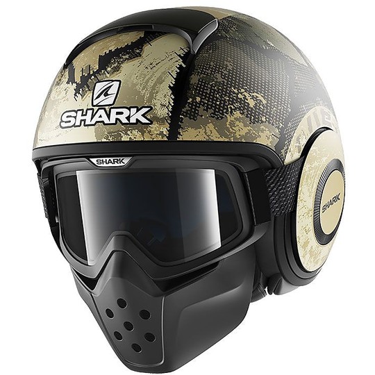Shark Jet Motorcycle Helmet DRAK EVOK Green Silver Matt
