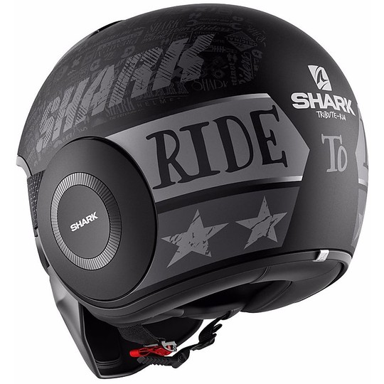 Shark Jet Motorcycle Helmet DRAK TRIBUTE RM Anthracite Matt