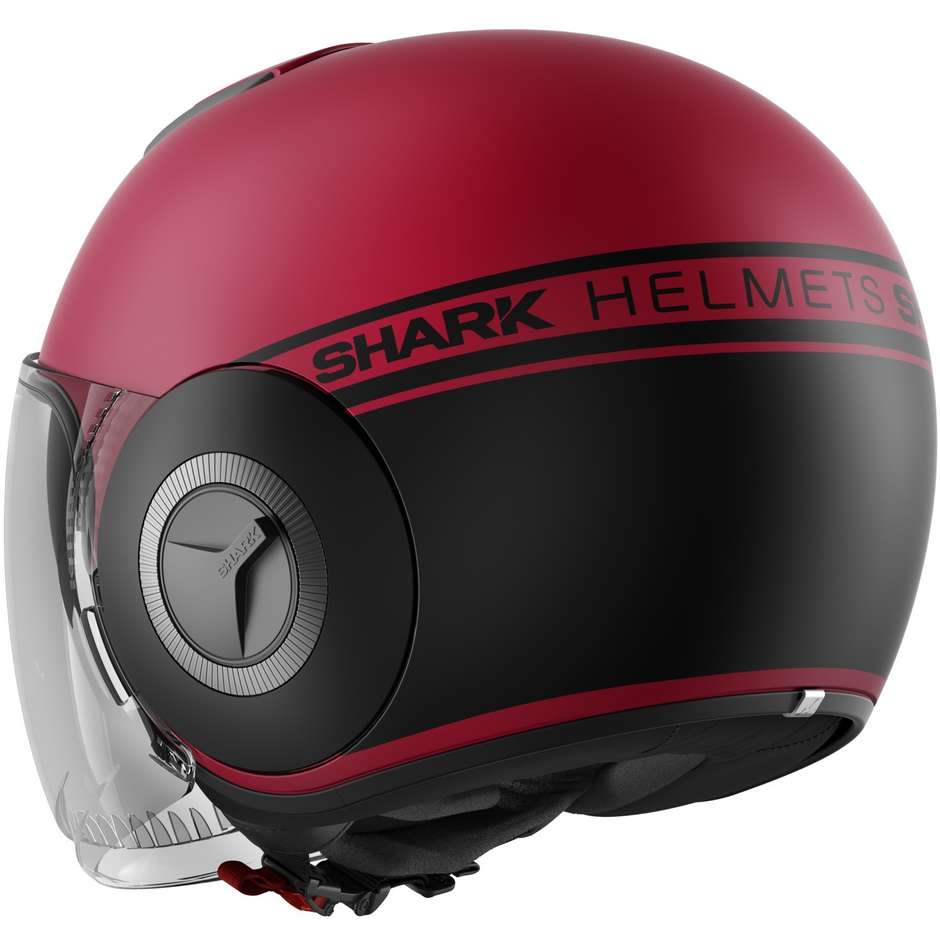 Shark Jet Motorcycle Helmet SHARK NANO STREET NEON Red Black Red