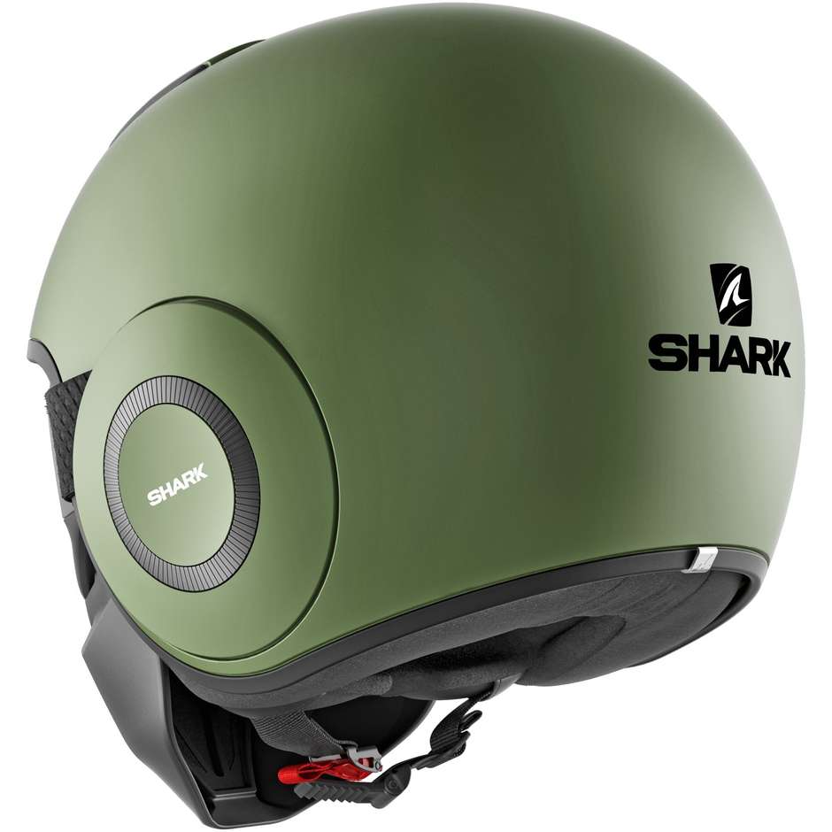 Shark Jet Motorcycle Helmet STREET-DRAK Blank Matt Green