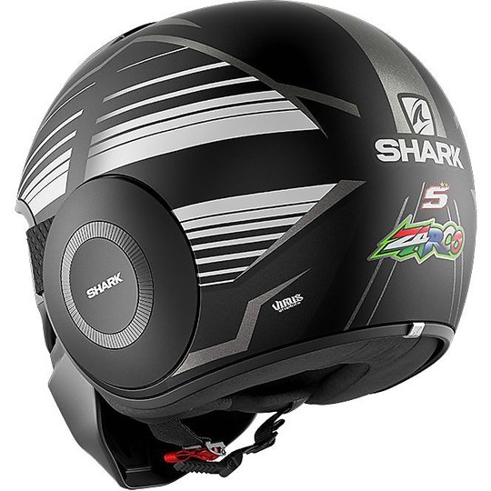 Shark Jet Motorcycle Helmet STREET-DRAK ZARCO Matt Malaysia GP Black Anthracite