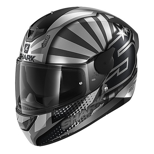 Shark Motorcycle Helmet D-SKWAL 2 Replica Zarco Matte Silver Anthracite Mat