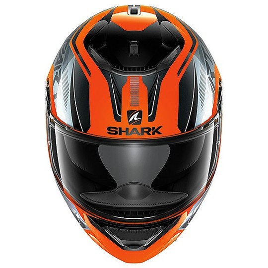 Shark Motorcycle Helmet SPARTAN KRAKEN HV Orange black For Sale Online