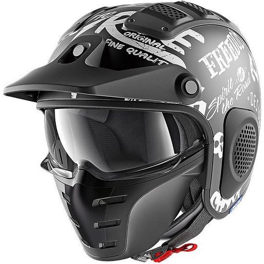 Shark Motorcycle Helmet X-DRAK FREESTYLE CUP Black Matt White