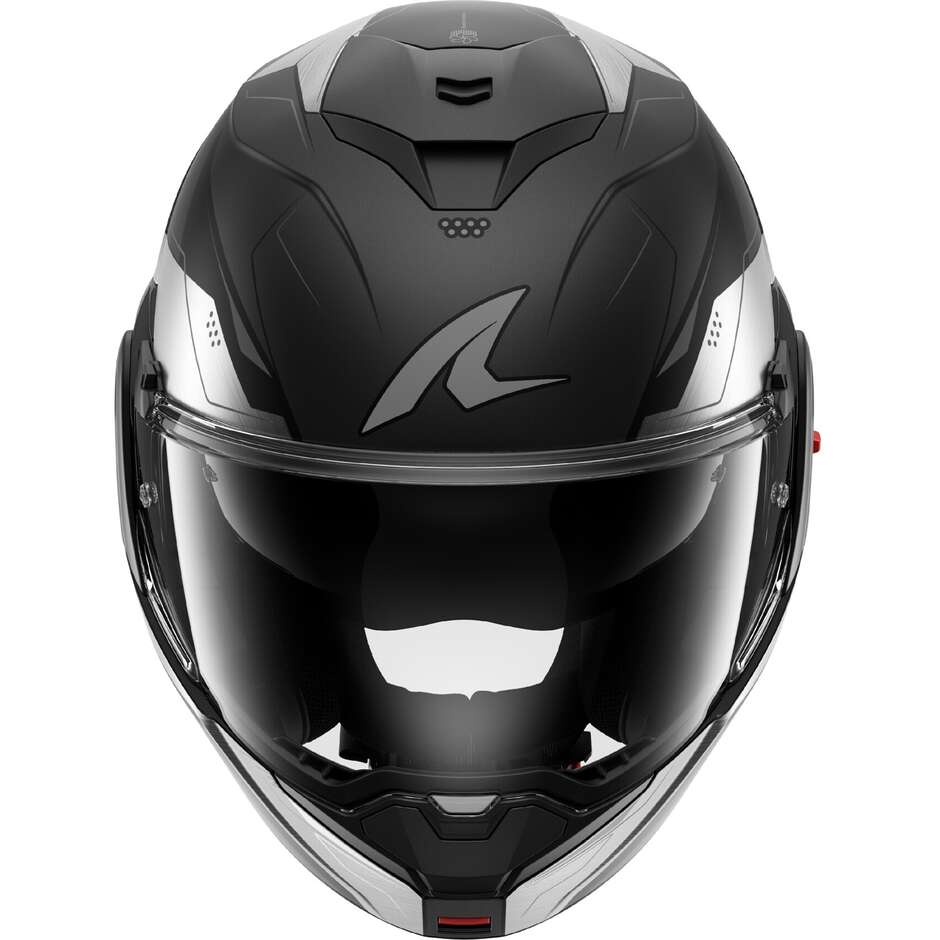 Shark OXO MEKARIUM Modular Motorcycle Helmet P/J Mat Anthracite Chrome Black