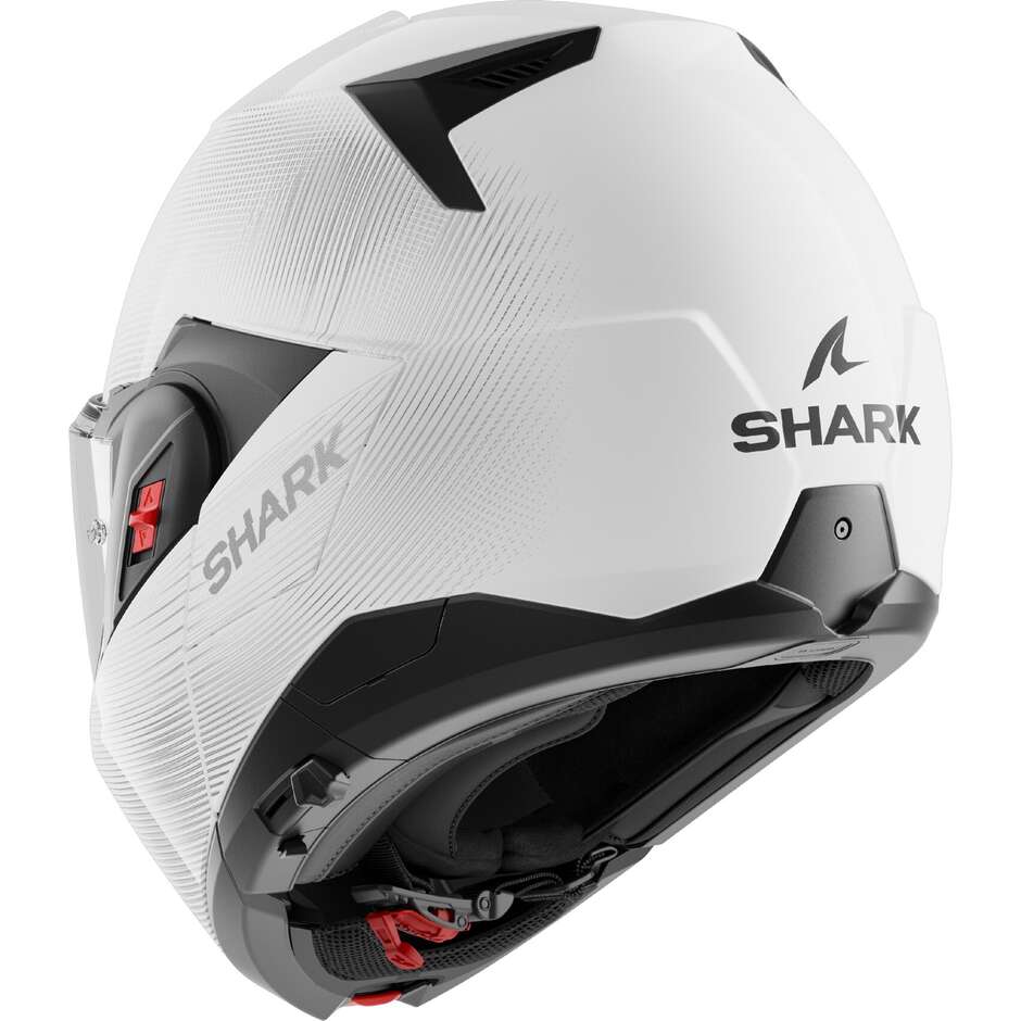 Shark OXO SP LYNE Modular-Motorradhelm P/J Weiß Silber