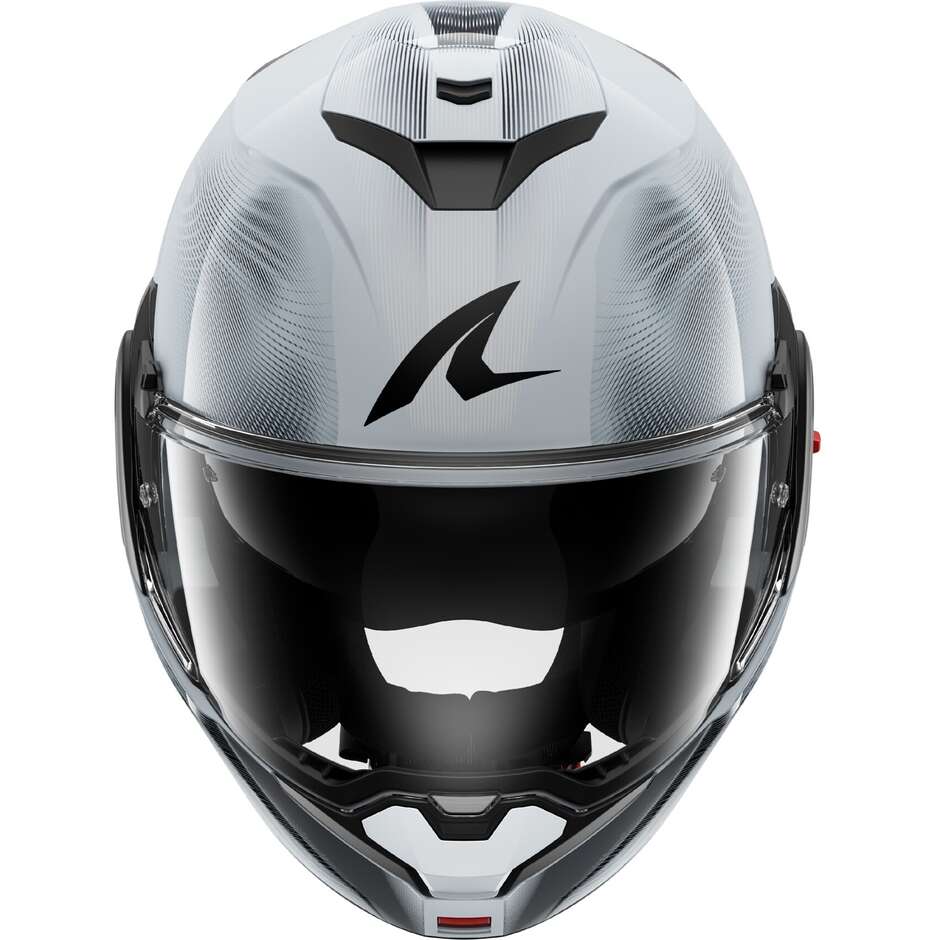 Casco Moto modulare P/J Shark OXO SPEED-TECH Silver Bianco Nero