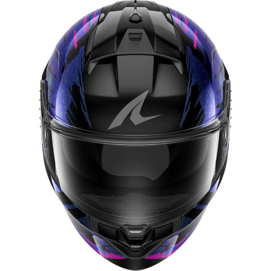 Shark RIDILL 2 REPTAIA Full Face Motorcycle Helmet Black Purple Glitter