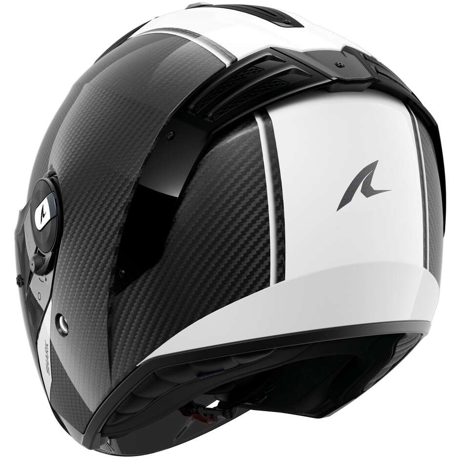 Shark RS JET CARBON BLANK Carbon White Black Motorcycle Helmet