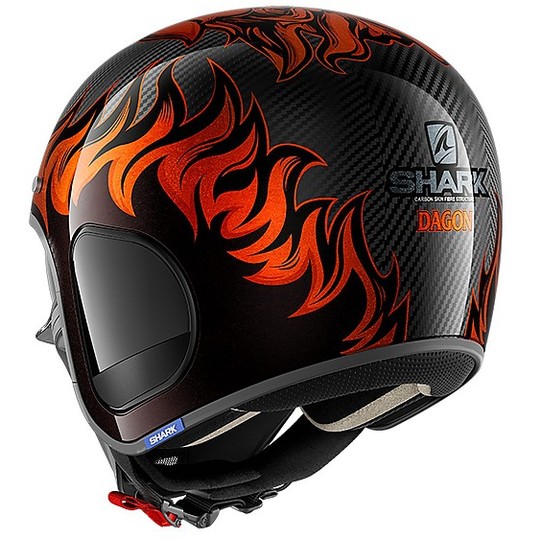 Shark S-DRAK Carbon DAGON Orange Carbon Motorcycle Helmet