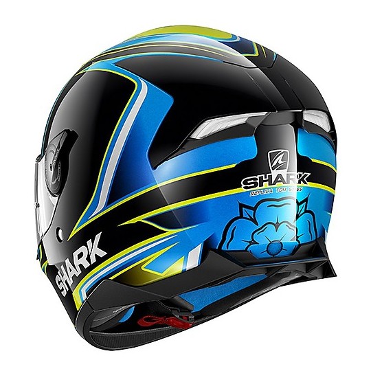 Shark SKWAL 2 Replica Integral Motorcycle Helmet SYKES Black Blue Yellow