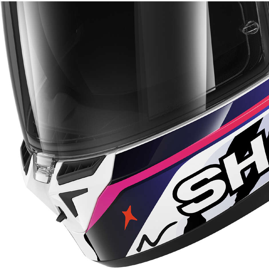 Shark SKWAL CUP SPEED-FANCY Full Face Motorcycle Helmet White Black Orange