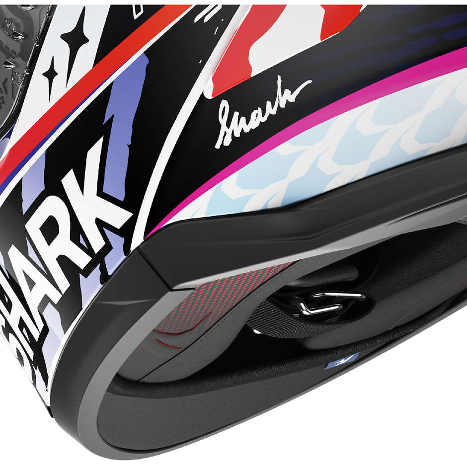 Shark SKWAL CUP SPEED-FANCY Integralhelm für Motorräder, Weiß, Schwarz, Orange