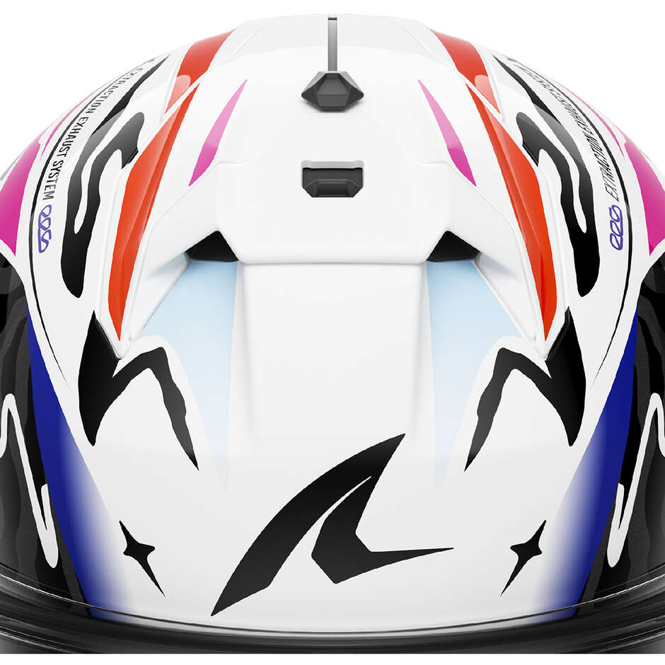 Shark SKWAL CUP SPEED-FANCY Integralhelm für Motorräder, Weiß, Schwarz, Orange