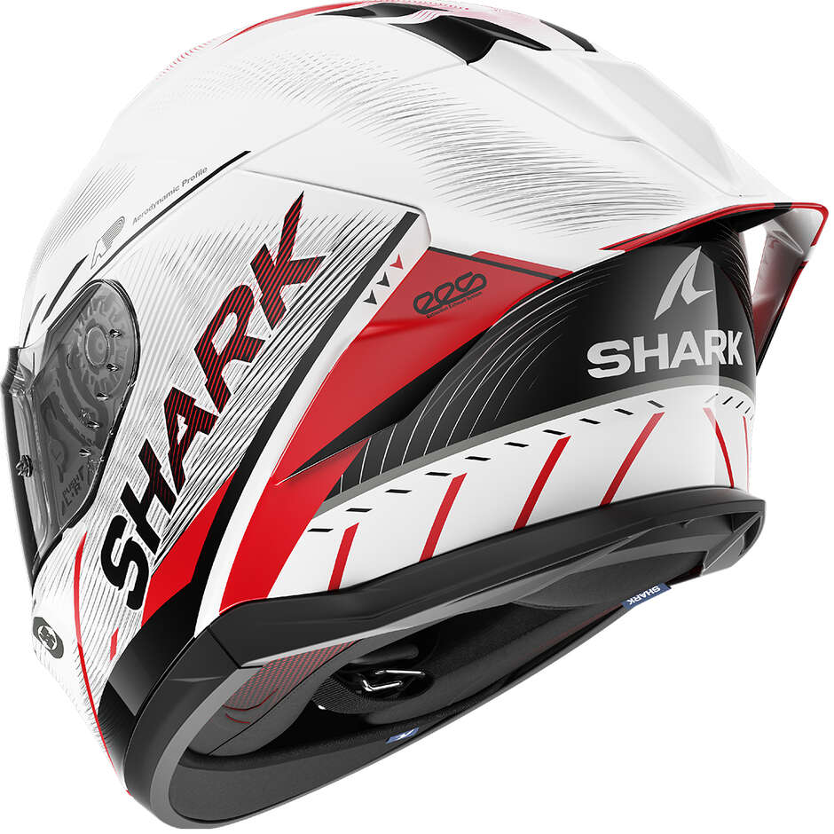 Shark SKWAL CUP SPEED-TECH Full Face Motorcycle Helmet White Red Black