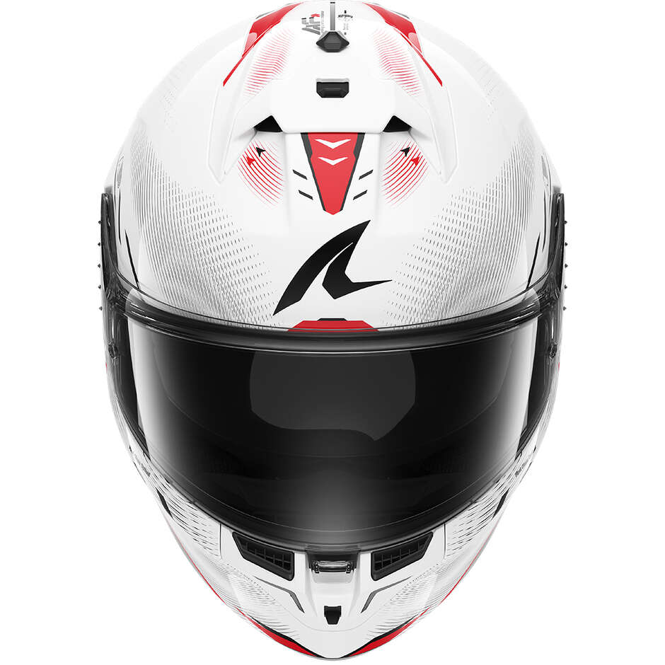 Shark SKWAL CUP SPEED-TECH Integralhelm für Motorräder, Weiß, Rot, Schwarz
