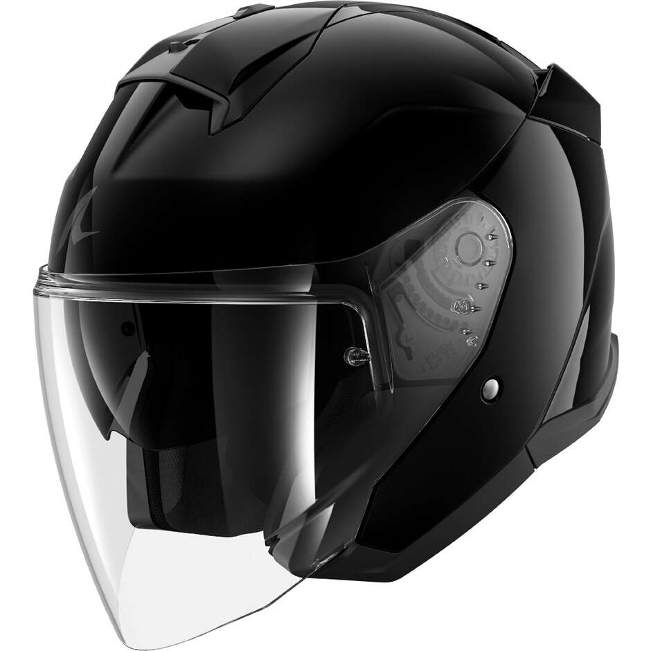 Shark SKWAL JET BLANK Schwarzer Motorradhelm