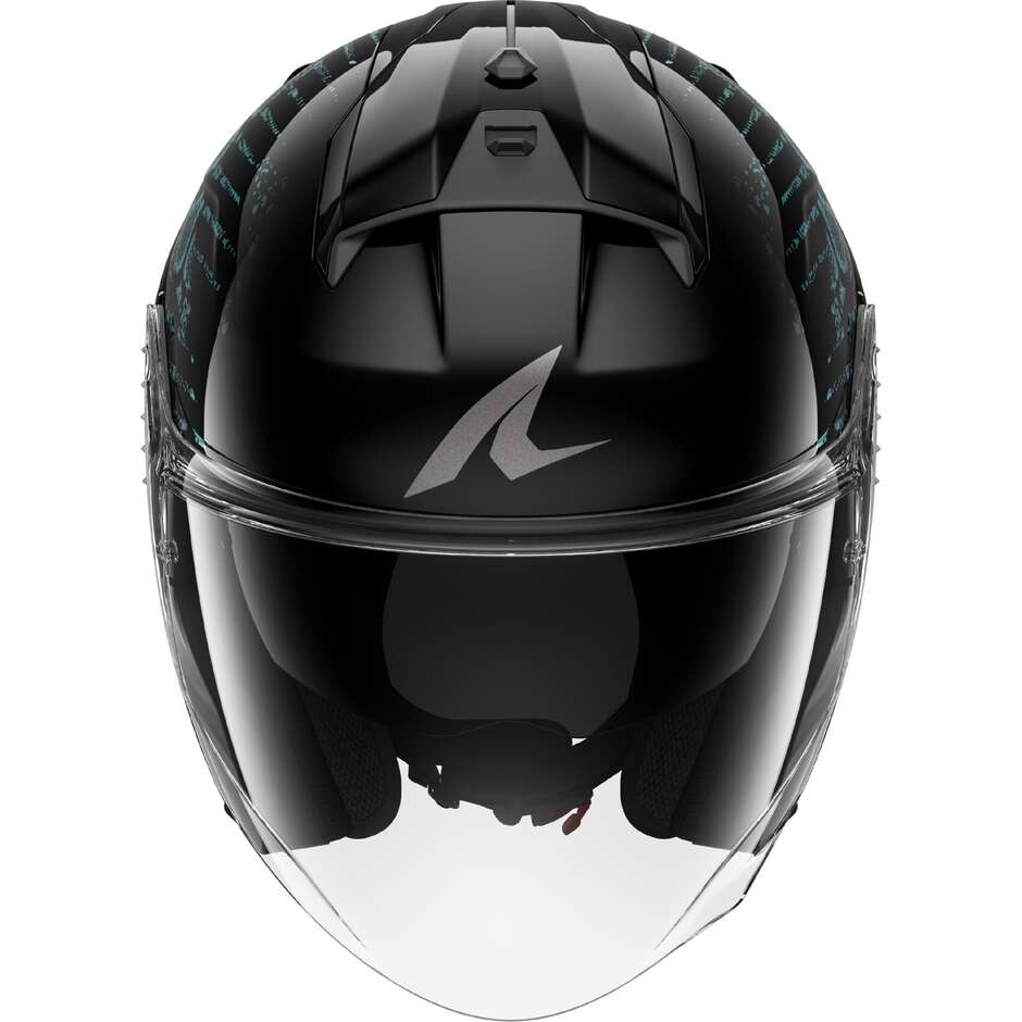 Shark SKWAL JET REPTAIA Jet Motorradhelm Schwarz Lila Glitzer