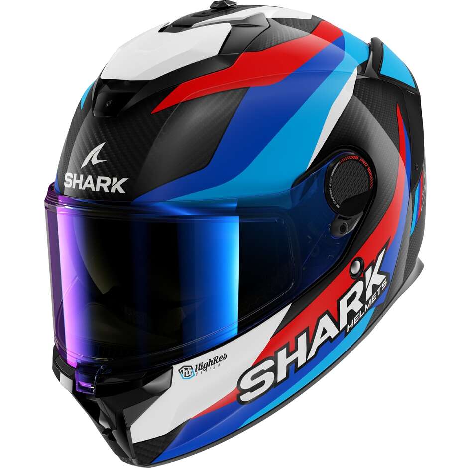 Shark SPARTAN GT PRO CARBON GUINTOLI Full Face Motorcycle Helmet Blue Red