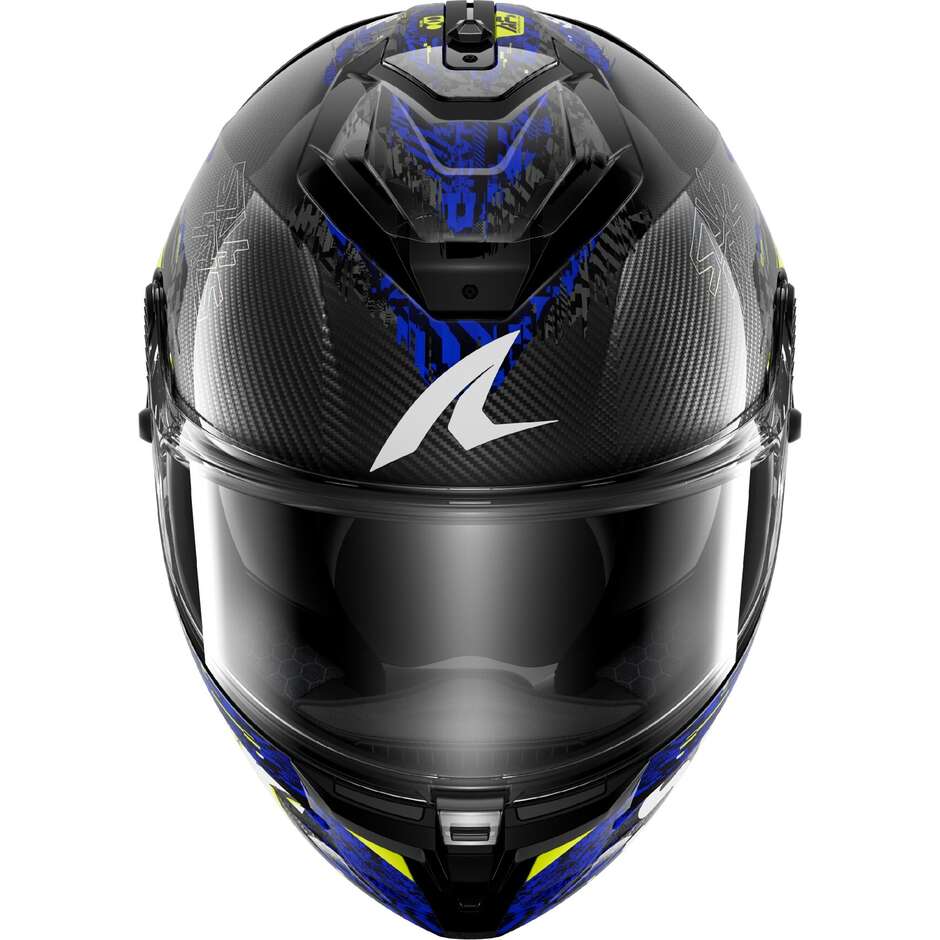 Shark SPARTAN GT PRO CARBON SPEED-VIB Carbon Anthrazitblauer Integral-Motorradhelm