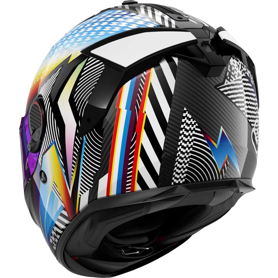 Shark SPARTAN GT PRO CARBON STHYR Full Face Motorcycle Helmet Carbon White Chrome
