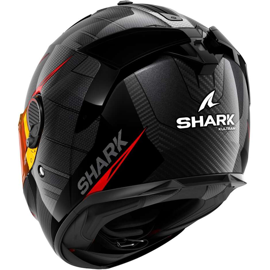Shark SPARTAN GT PRO KULTRAM CARBON Carbon Black Red Full Face Motorcycle Helmet