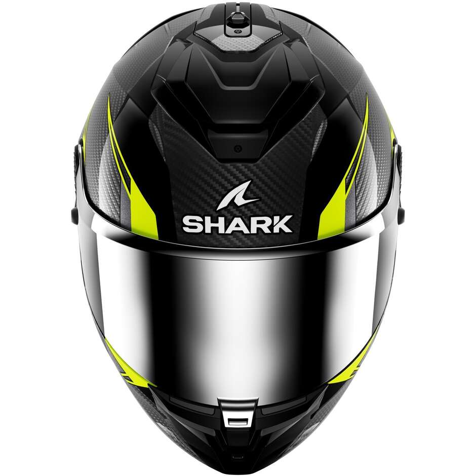 Shark SPARTAN GT PRO KULTRAM CARBON Carbon Full Face Motorcycle Helmet Black Yellow