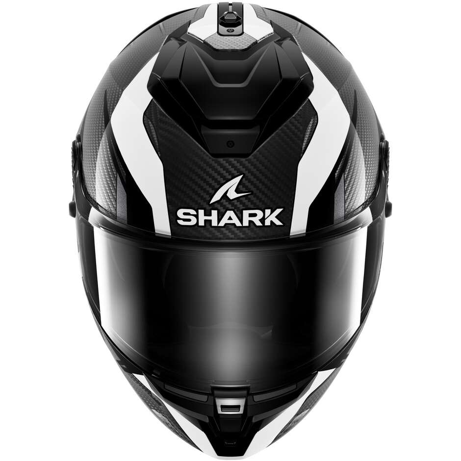 Shark SPARTAN GT PRO KULTRAM CARBON Carbon Integral-Motorradhelm Weiß Schwarz