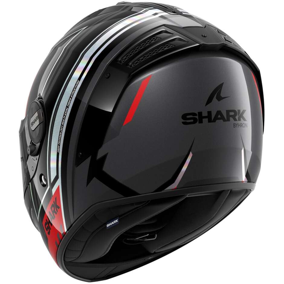 Shark SPARTAN RS BYRHON Full Face Motorcycle Helmet Black Iridescent Red