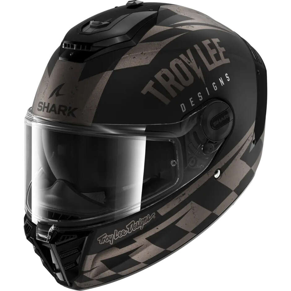 Shark SPARTAN RS RACESHOP Integral-Motorradhelm Mattschwarz Anthrazit Silber
