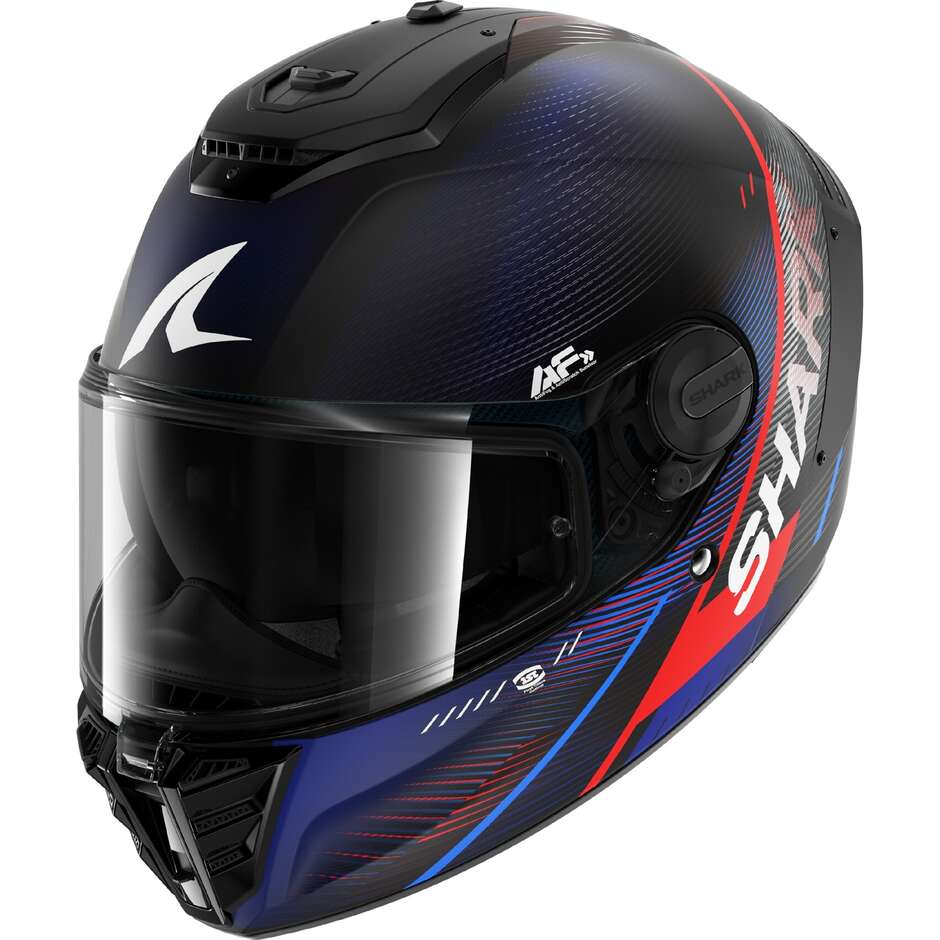 Shark SPARTAN RS SPEED-TECH Mat Full Face Motorcycle Helmet Black Blue Red
