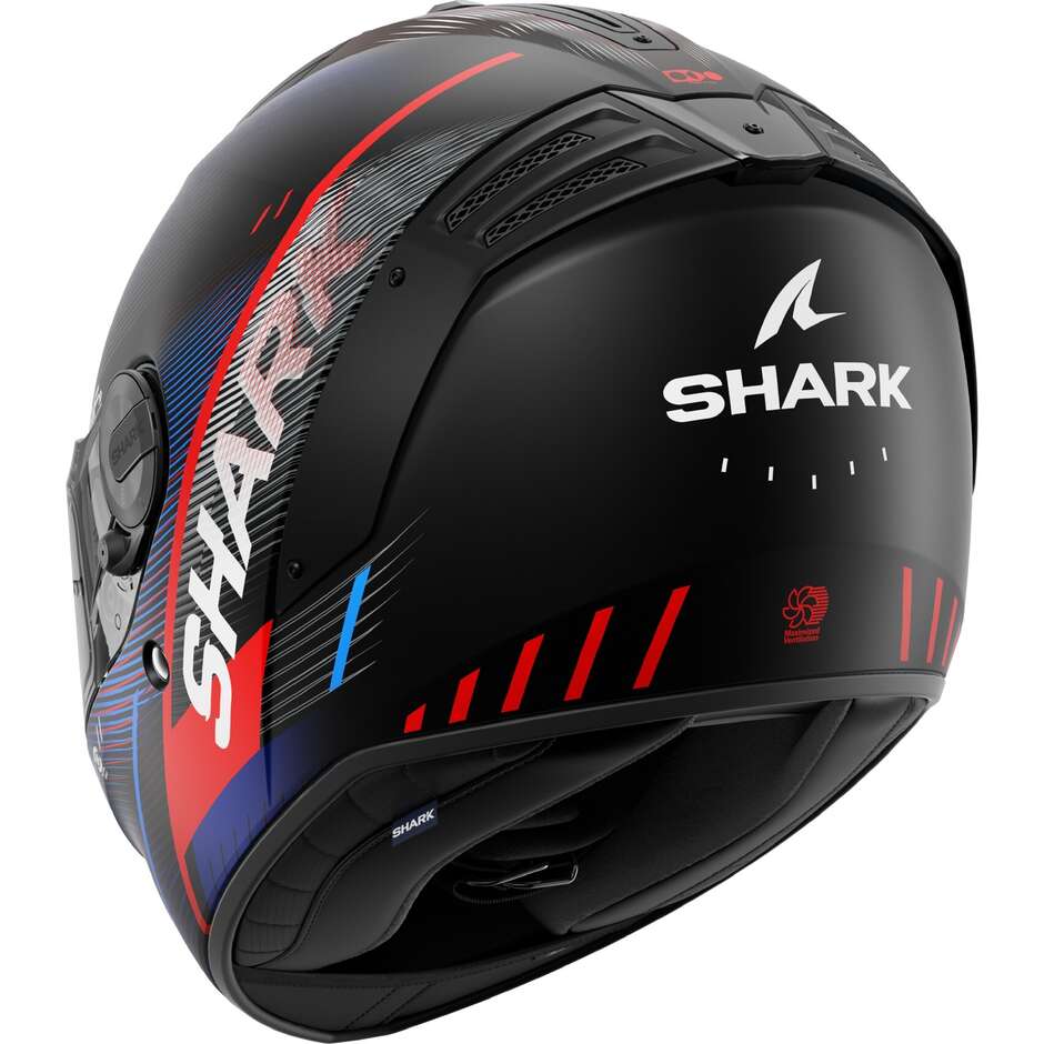 Shark SPARTAN RS SPEED-TECH Mat Full Face Motorcycle Helmet Black Blue Red