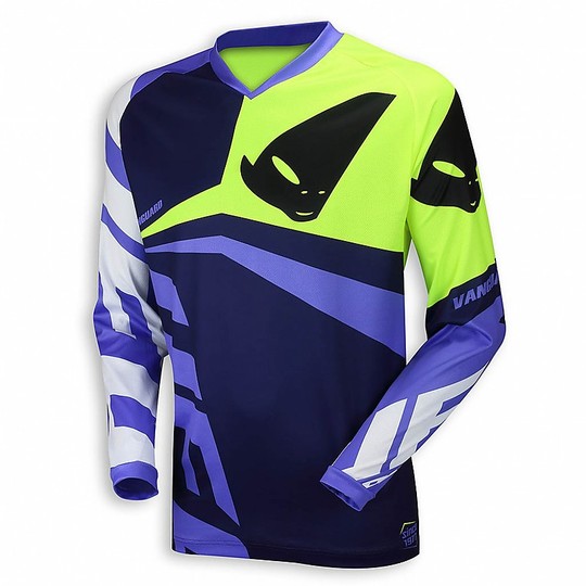 Shirt Moto Cross Enduro UFO Vanguard Jersey Lila Neongelb