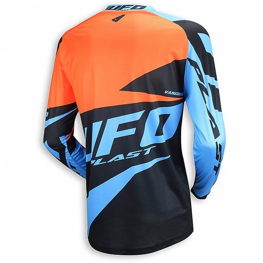Shirt Moto Cross Enduro UFO Vanguard Jersey Schwarz Neon Orange