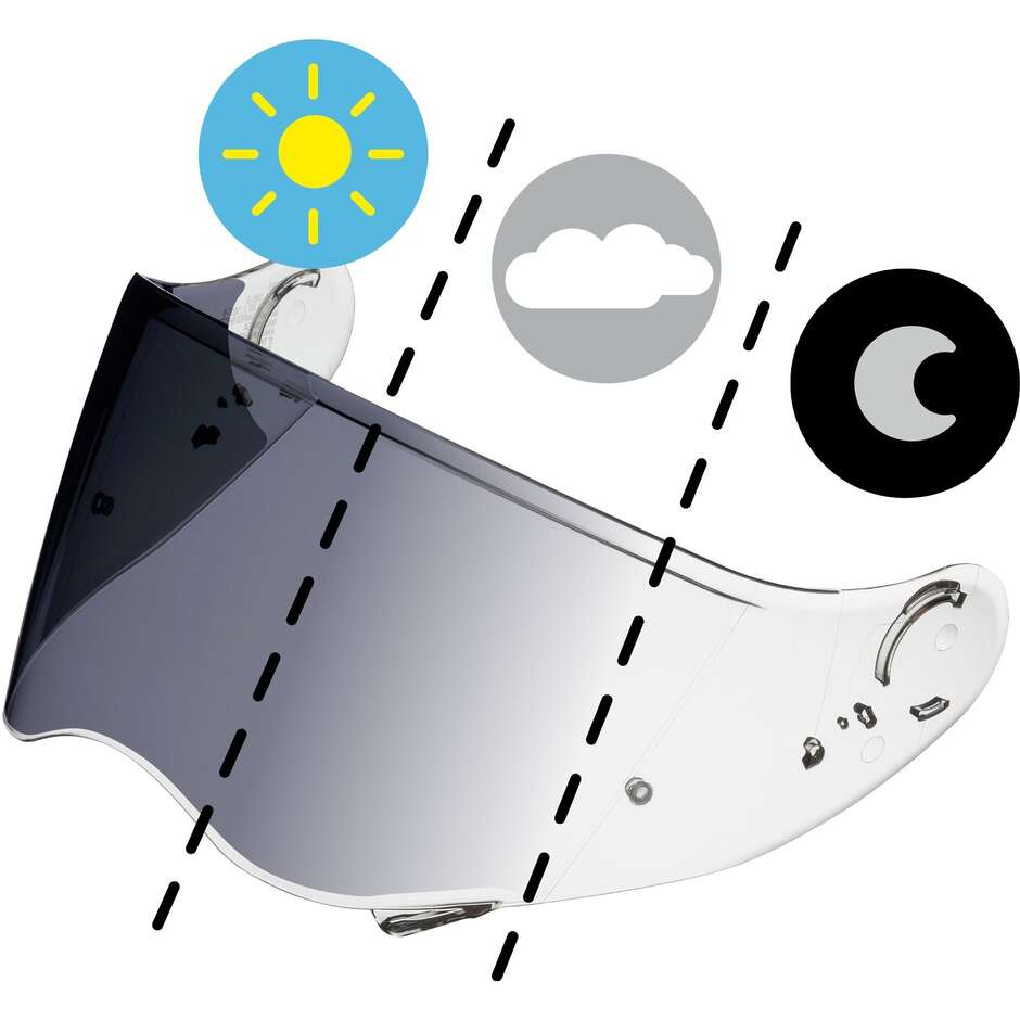 Shoei CNS-2 FI-TEC Photochromic Visor for HORNET ADV 06 Helmet