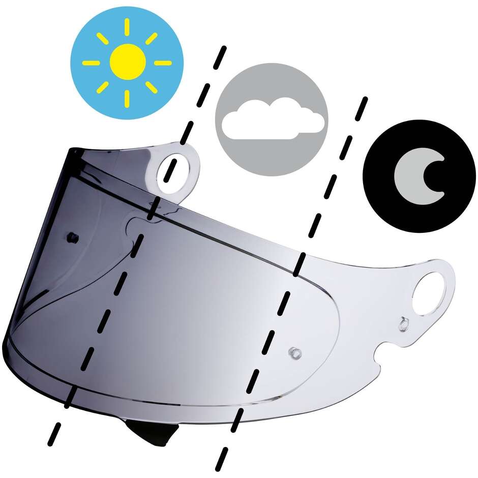 Shoei CPB-1V FI-TEC Photochromic Visor for GLAMSTER Helmet